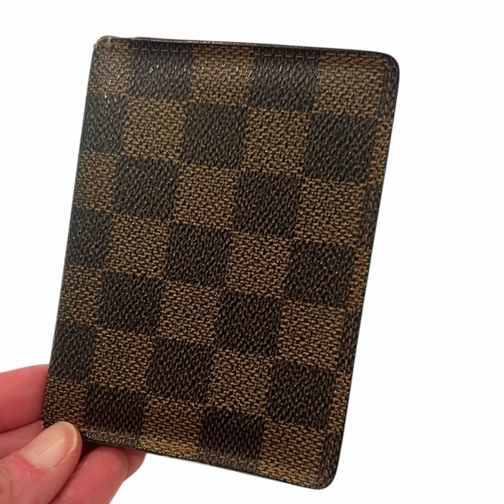 Louis Vuitton Damier Ebene Card Holder | Bifold ID Wallet as-is